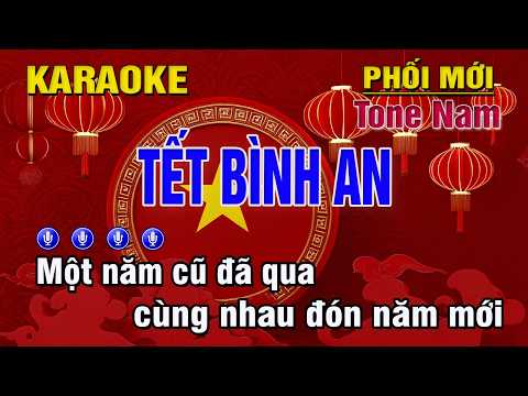 Tết Bình An Karaoke Tone Nam (Cm) Beat Chuẩn | Trung Hiếu Karaoke