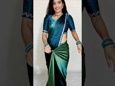 Easy side fitting idea #saree #rekhamishra #sareedraping