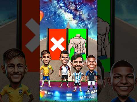 Ronaldo😎 vs Messi😘 vs Mbappe🤩 vs Neymar😍 #football #shortsfeed