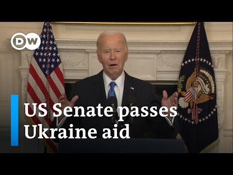 Biden urges swift action on Ukraine aid bill | DW News
