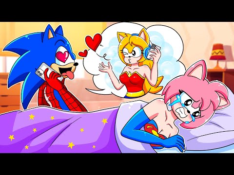 Sonic Spider-man Adultery?! Sonic Fall in Love With Maria!! Sonic The Hedgehog 3 Animation