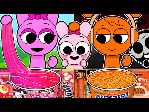 Incredibox Sprunki - PINKI BUYS HER FIRST HOUSE! Pinki VS Oren Convenience Store MUKBANG | Animation