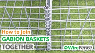 Video How to join gabion baskets together with helicals