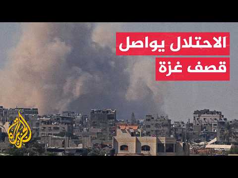 غارات الاحتلال توقع شهيدا بدير البلح ومصابين في خان يونس