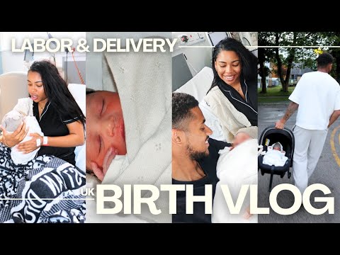 BIRTH VLOG • The Labor & Delivery Of Our Daughter In The UK | Chandler Alexis