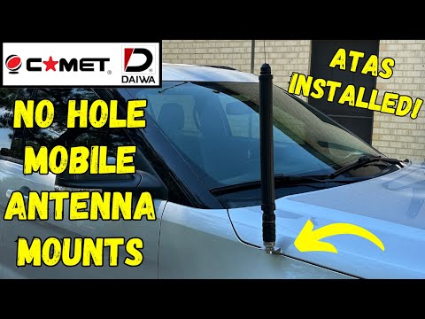 Comet No Hole Mobile Antenna Mount Yaesu ATAS Installation