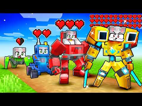 Evolucionando Como SUPER ROBOT en Minecraft 🤖🤯