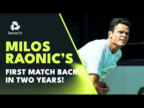 Milos Raonic Plays First Match In Two Years vs Kecmanovic! | S-Hertogenbosch Highlights