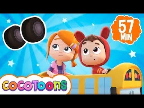 As Rodas do Ônibus 🚌 e mais música infantil de Lea e Pop em português | Cocotoons Brasil