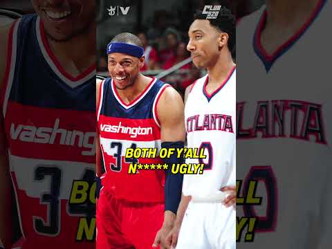 Paul Pierce called Jeff Teague and his brother ugly when he checked in the game! #nba #shorts