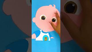 Lasst uns JJs großen Kopf machen! 😄✂️ #shorts #basteln #cocomelon #kinder #DIY