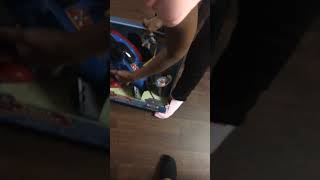 Baby gets his present he wanted for 3 years...