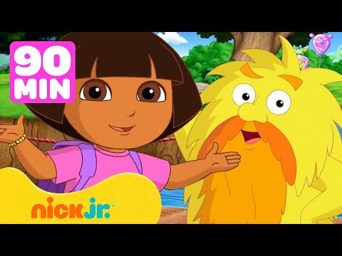 Dora | ¡Los mejores acertijos y juegos del Viejo duende Gruñón en Dora! 🤔 90 minutos | Nick Jr.