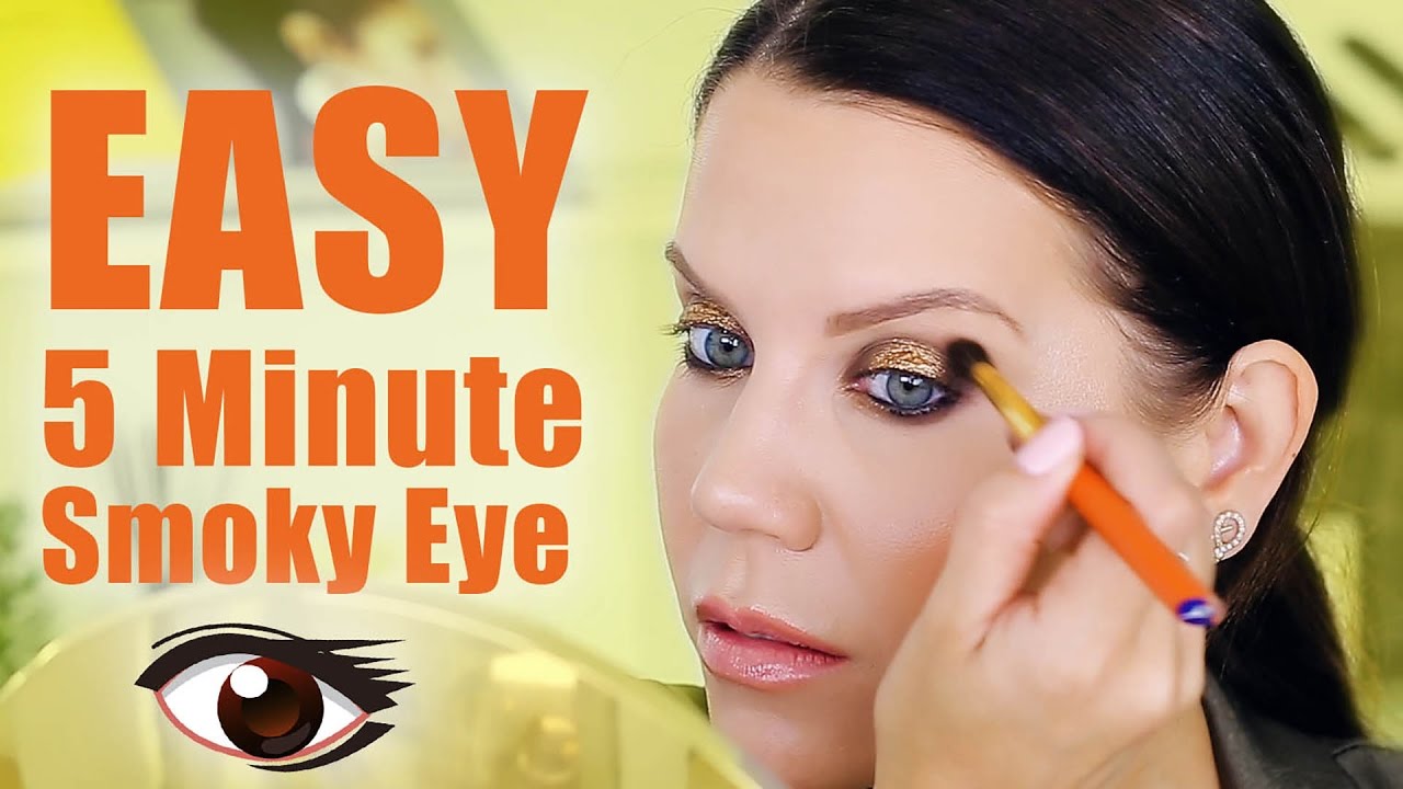 EASY FIVE MINUTE SMOKEY EYE Makeup Tutorial