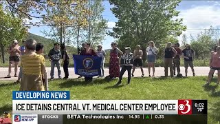 YouTube video thumbnail: Protesters Rally for Cvmc Hospital Worker Detained by ICE