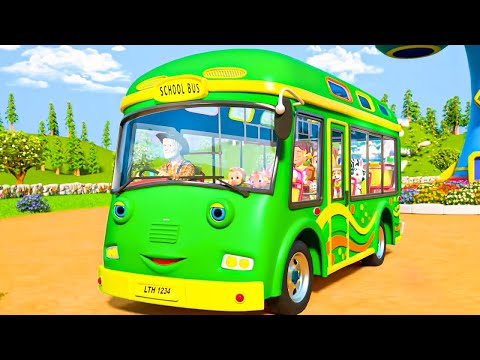 Wheels on the Bus go Round and Round + More Nursery Rhymes for Kids