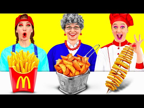 मैं बनाम दादी कुकिंग चैलेंज | शानदार रसोई व्यंजनों PaRaRa Challenge