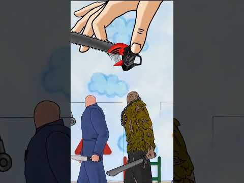 Chainsaw man Denji Choose Head Chucky Pennywise Jason Voorhees Michael Myers Predator Animation