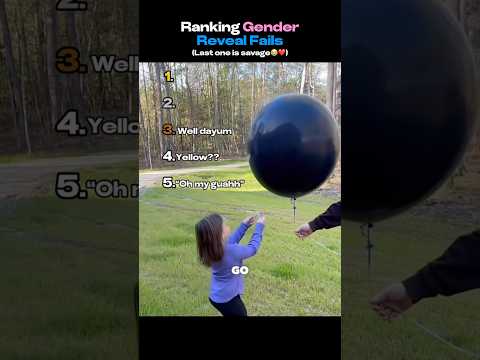 Ranking Gender Reveal Fails