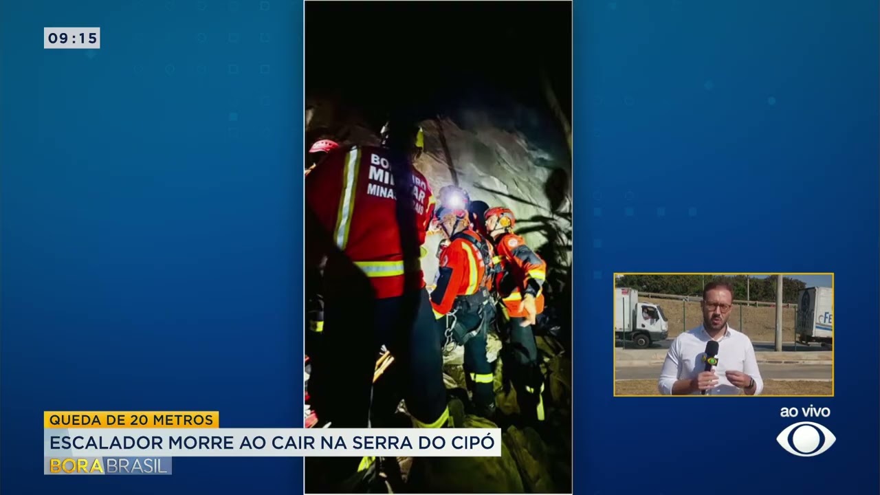 Escalador morre ao cair na serra do Cipó em Minas Gerais