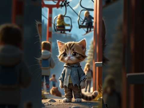 Poor kitten couldn't afford the ride. His friend laughing to him. #Zacto F #meaw