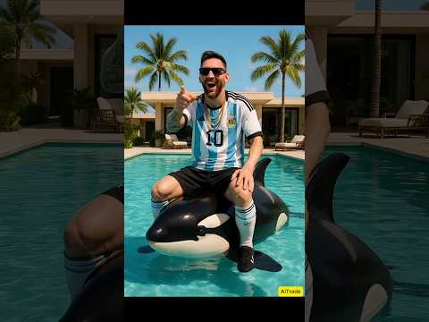 Messi make fun of Ronaldo's rusted swimming pool😭😭 #messi #ronaldo #revenge #cr7