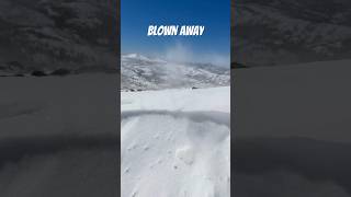 You Can Actually SEE the Wind Here…#nature #snow #wind #tahoe #mountains