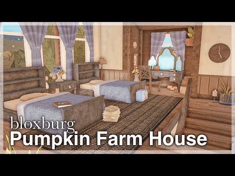 Bloxburg - Pumpkin Farm House Speedbuild 🌾 (interior + full tour)