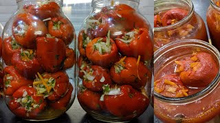 ПОВТОРЯЮ КАЖДЫЙ ГОД! 2 лучших рецепта! Фаршированный Сладкий болгарский перец на зиму!