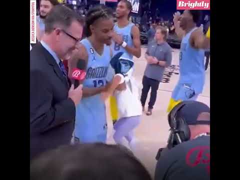 Memphis Grizzlies celebrate win by dancing with Ja Morant’s daughter