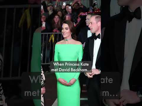 THAT moment between the Princess of Wales and David Beckham | HELLO!