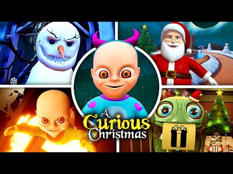 The Baby in Yellow: A Curious Christmas - Full GAME & Update Ending + ALL Jumpscares (Showcase)