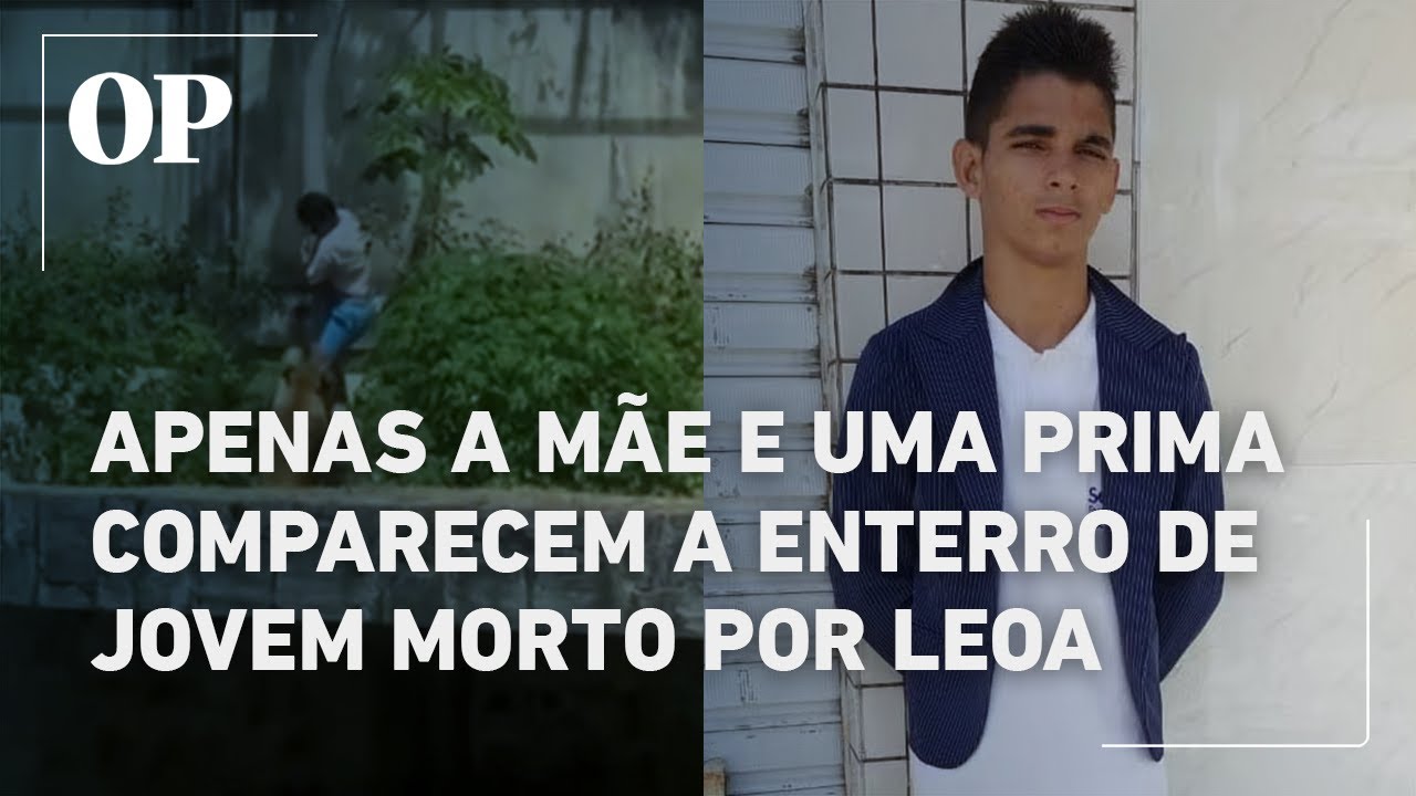 Enterro de jovem morto por leoa em João Pessoa tem a presença somente da mãe e de uma prima