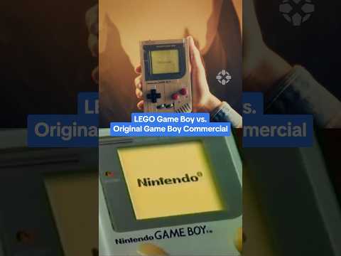 OG Game Boy (1989) vs. LEGO Game Boy (2025) promo! #sdcc #lego #gameboy #nintendo #ign #gaming