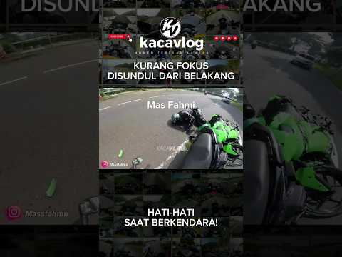 KURANG FOKUS! Diseruduk Dari Belakang - Motorcycle Moments #actioncam #motorcycle #motovlog #crash