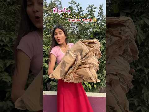 Myntra থেকে মাত্র ২০০ টাকার মধ্যে Flats Footwear 🙀#myntra #footwear #shorts #myntrahaul #unboxing