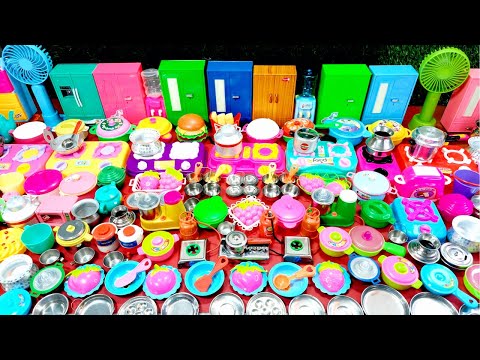 6 Minutes Satisfying with Unboxing Pink Hello Kitty Kitchen Set | Plastic Kitchen Toy Cooking Game