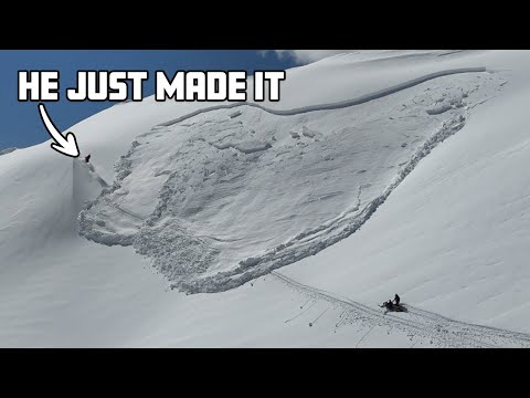 Big Avalanche Almost Got Him