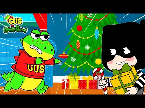 Naughty Elf Steals Christmas Presents! Animated Stories of Gus the Gummy Gator