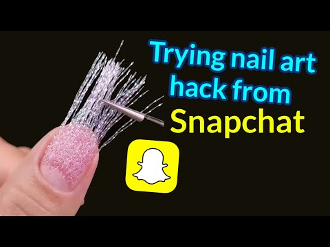 Snapchat Nail Art Hack Gone Wrong.. Ugh! 👻 Stiletto Gel Extensions