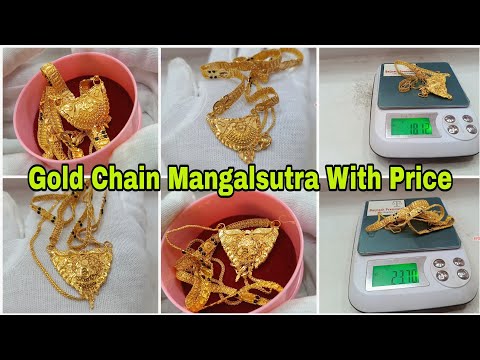 Latest Gold Mangalsutra Designs With Price || Gold Mangalsutra With Pendant