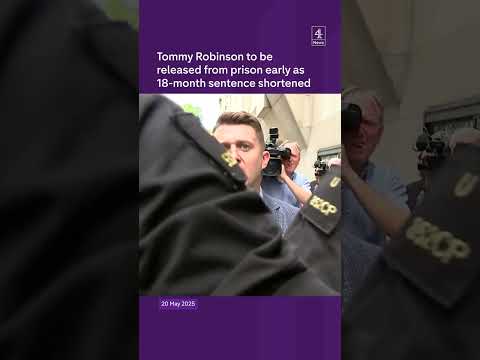 Tommy Robinson sentence shortened