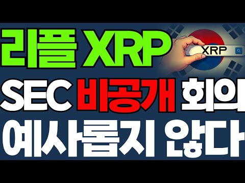 리플 XRP SEC 비공개 회의 소송종결 ETF승인