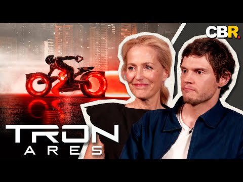 Gillian Anderson & Evan Peters on Going Big + Their Favorite Music | TRON: ARES