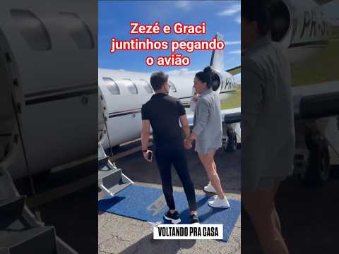 Zezé e Graci juntinhos pegando o avião #shorts #gracielelacerdaoficial #zezedicamargo