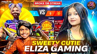 SWEETY CUTIE + ASIN ARMY😎 ने Break की🤣 ELIZA GAMING😁 की 136 Winning Streak... 😝 - SWEETY CUTIE