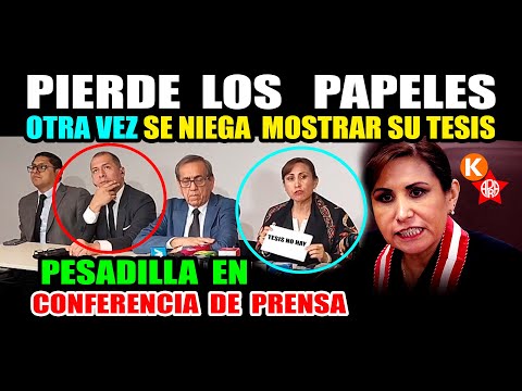 🟥🟦OTRO PAPELÓN Vuelve a Negarse! Patricia Benavides No Quiere Entregar Su Tesis