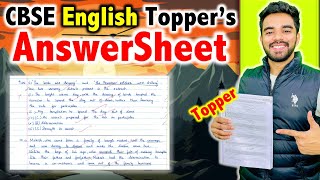 CBSE Topper's Answer Sheet English | Lessons Learnt | CBSE Class 12th English 2025