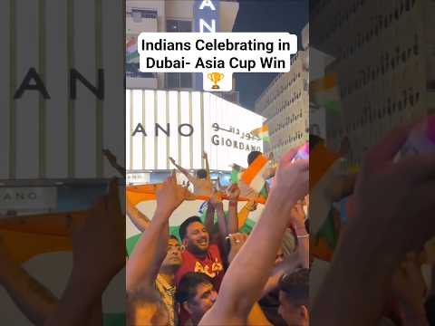 Asia Cup celebration in #Dubai #shortsfeed #trendingshorts