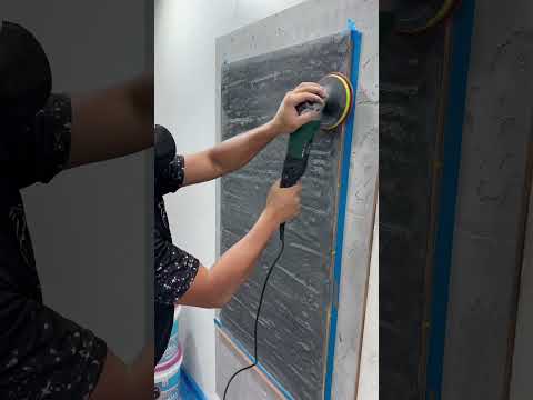PINTOR FAZ TRAVERTINO REALISTA ESCURO #obra #travertine #construção